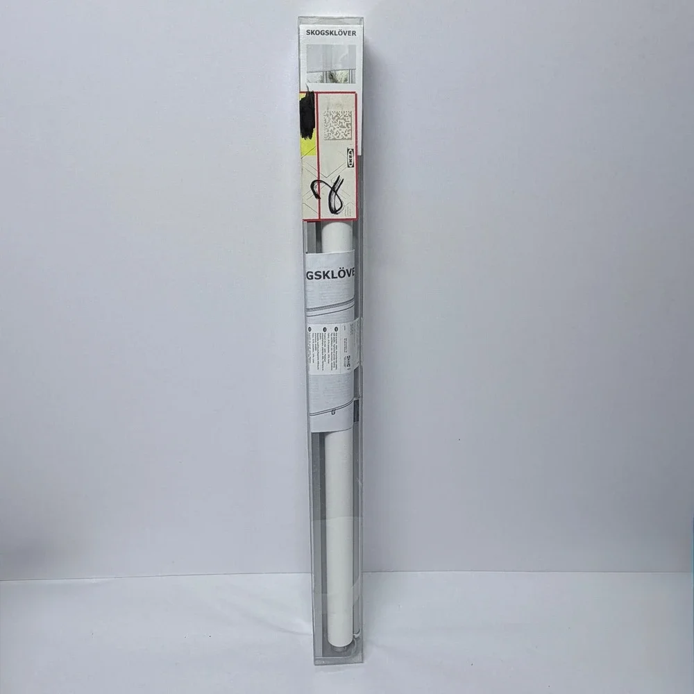 IKEA SKOGSKLÖVER Roller Blind White 27x76.75 Light Filtering Cordless Shade